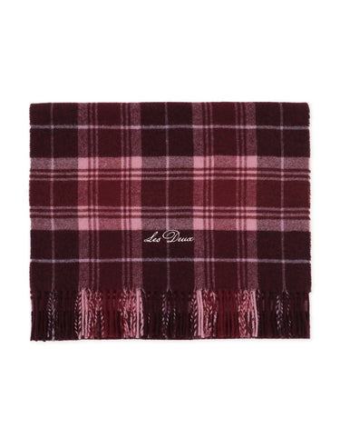 ECHARPE SIGNATURE CHECK ROUGE ROUGE