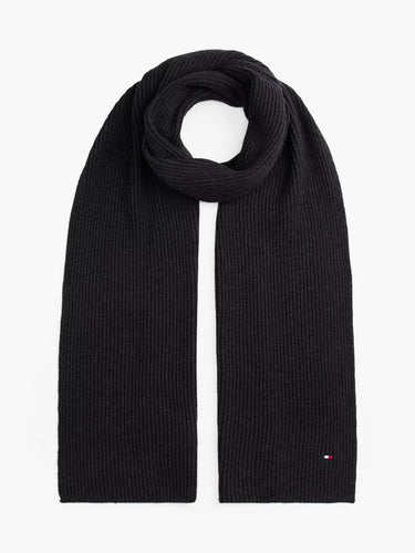 ECHARPE TH FLAG PIMA COTTON ANTHRACITE ANTHRACITE