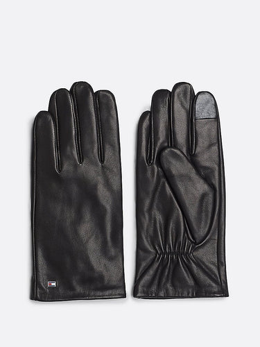 GANTS ESSENTIAL FLAG LEATH NOIR NOIR