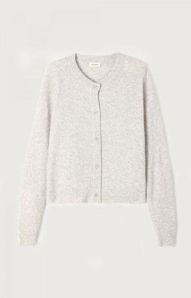 GILET FEMME COURT BOULE ML CR BOUT GRIS GRIS
