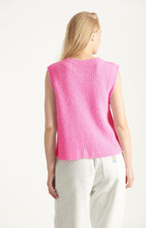 GILET FEMME EAST ROSE BUBBLE CHINE ROSE BUBBLE CHINE