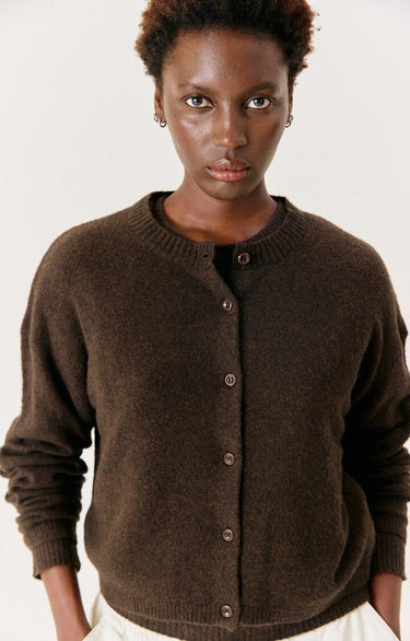GILET FEMME OUITY CHOCO CHINE CHOCO CHINE