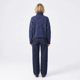 Cardigan Artlove Anaura écharpe intégrée bleu – vue 3