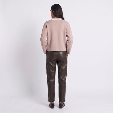 Cardigan Artlove Mirisse col claudine beige – vue 3