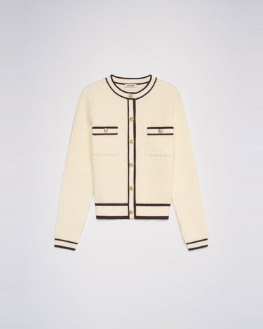 GILET FEMME CARDIGAN ECRU ECRU