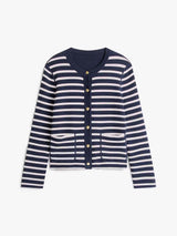 GILET FEMME CO JERSEY REVERSIBLE MARINE MARINE