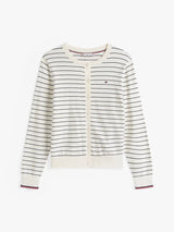 GILET FEMME CO JERSEY STITCH ECRU ECRU