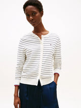 GILET FEMME CO JERSEY STITCH ECRU ECRU