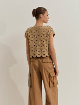 HAUT FEMME LP007515 098 CAMEL 098 CAMEL