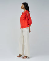 HAUT FEMME BIRMINGHAM ROUGE ROUGE