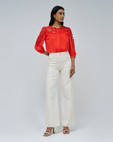HAUT FEMME BIRMINGHAM ROUGE ROUGE