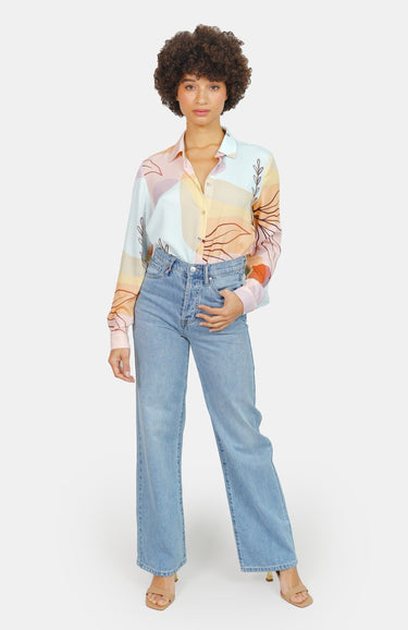 JEANS FEMME FOREST WIDE DENIM LT DENIM LT