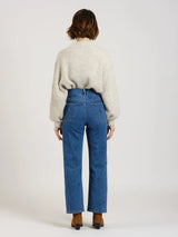 JEANS FEMME POLA STRAIGHT ANKLE STONE STONE