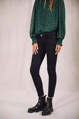 JEANS FEMME ALEXA CROPPED S-SDM MARINE MARINE