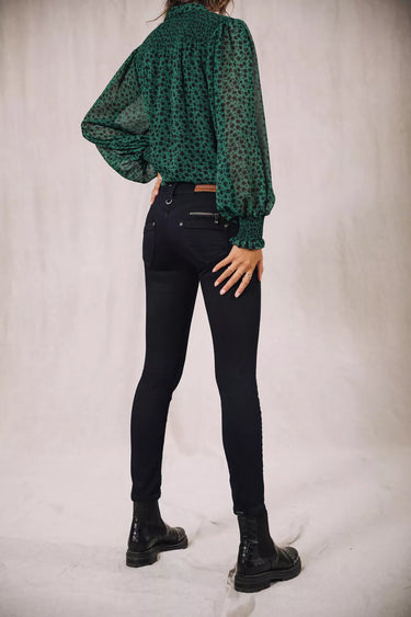 JEANS FEMME ALEXA CROPPED S-SDM MARINE MARINE