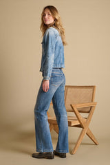 JEANS FEMME FLARE DENIM LT DENIM LT