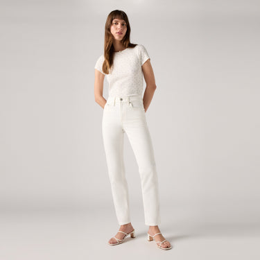 JEANS FEMME 724 HR STRAIGHT CLOUD DANCER BLANC BLANC