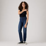JEANS FEMME 724 HR STRAIGHT DENIM DARK DENIM DARK