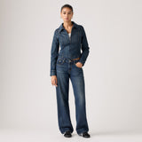 JEANS FEMME LOW LOOSE DENIM DENIM