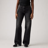 JEANS FEMME LOW LOOSE TECH STORM NOIR DELAVE NOIR DELAVE