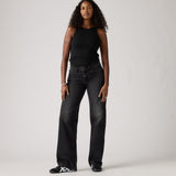 JEANS FEMME LOW LOOSE TECH STORM NOIR DELAVE NOIR DELAVE