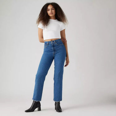 JEANS FEMME RIBCAGE ANKLE DENIM DENIM