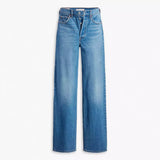 JEANS FEMME RIBCAGE FUL LENGHT DENIM LT DENIM LT