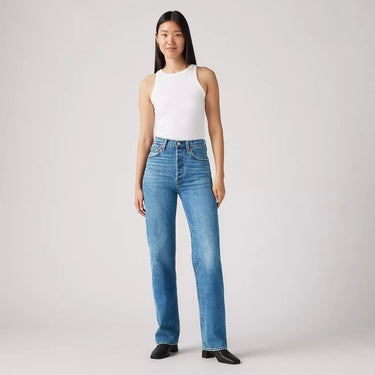 JEANS FEMME RIBCAGE FUL LENGHT DENIM LT DENIM LT