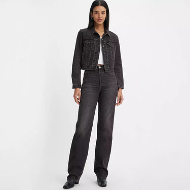 JEANS FEMME RIBCAGE FUL LENGHT NOIR DELAVE NOIR DELAVE