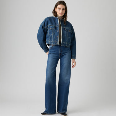 JEANS FEMME RIBCAGE WIDE LEG DENIM DENIM