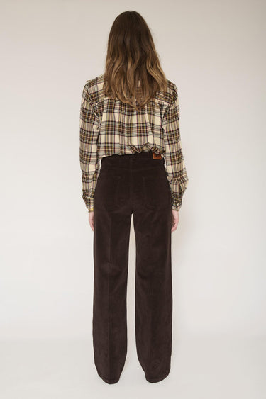 Pantalon MKT Studio The Jagger Velvet velours flare marron – vue 2
