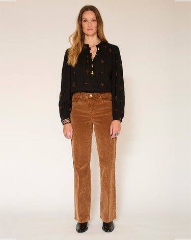 JEANS FEMME THE JAGGER VELVET CAMEL CAMEL