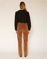 JEANS FEMME THE JAGGER VELVET CAMEL CAMEL