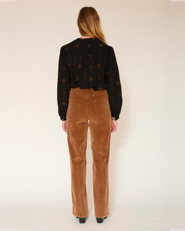 JEANS FEMME THE JAGGER VELVET CAMEL CAMEL