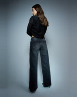 JEANS FEMME LOW RISE NOIR NOIR