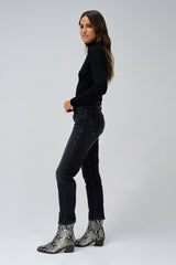 JEANS FEMME NOIR NOIR