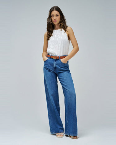 JEANS FEMME WIDE LEG DENIM DENIM