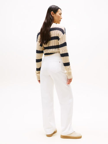 JEANS FEMME DNM WHITE RELAXED BLANC BLANC