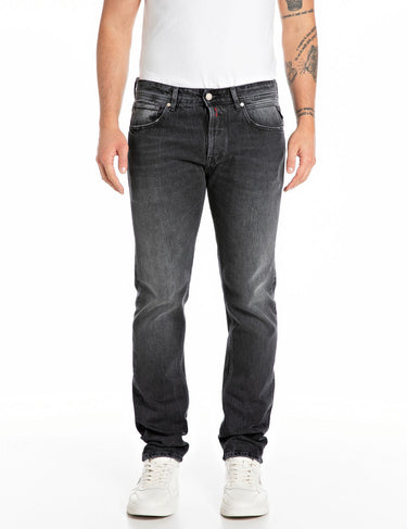 JEANS HOMME GROOVER STRAIGHT FIT NOIR DELAVE NOIR DELAVE