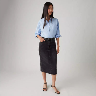 JUPE FEMME HR BACK SPLIT NOIR NOIR