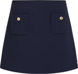 JUPE FEMME PUNTO SHORT SKIRT MARINE MARINE