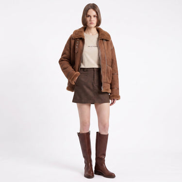 Manteau Artlove Evona aviateur marron – vue 4