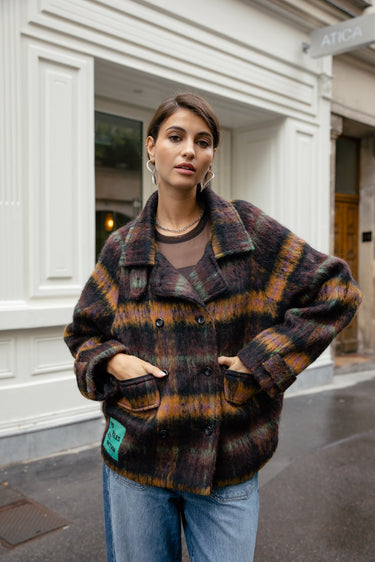 MANTEAU FEMME MAEME CHECKS ORIGINAL ORIGINAL