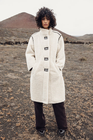 MANTEAU FEMME MURFFY FUR ECRU ECRU
