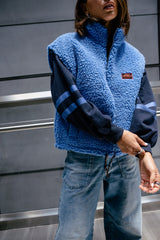 MANTEAU FEMME VIANCA SHERPA TURKISH SEA TURKISH SEA