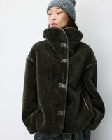MANTEAU FEMME AMELIO KAKI KAKI