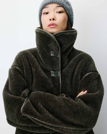 MANTEAU FEMME AMELIO KAKI KAKI