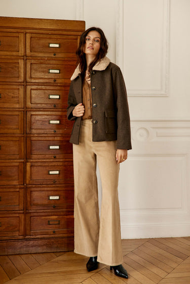 MANTEAU FEMME NATTIE MARRON MARRON