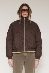 Blouson MKT Studio Mahau réversible sherpa beige – vue 3
