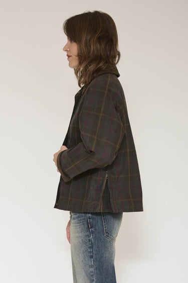 Veste MKT Studio Mariela coton ciré carreaux – vue 3